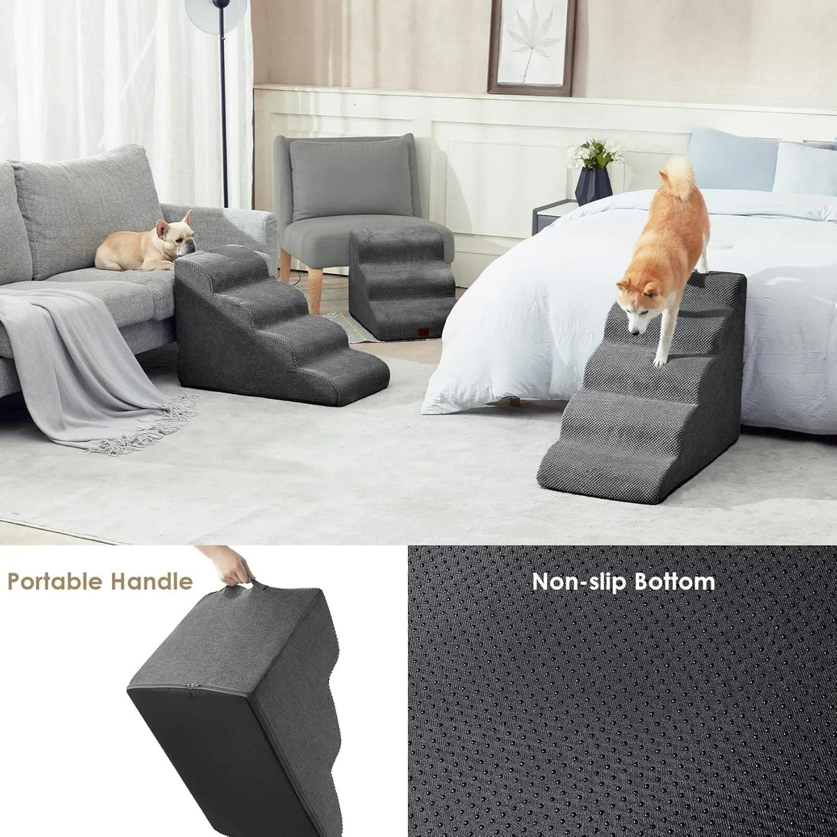 Foam stairs dimensions 40 by 40 by 30 cm