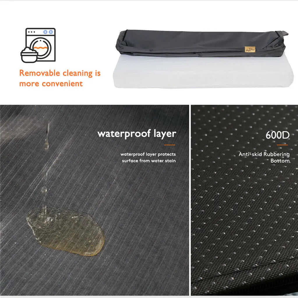 Non-slip base of the memory foam dog bed