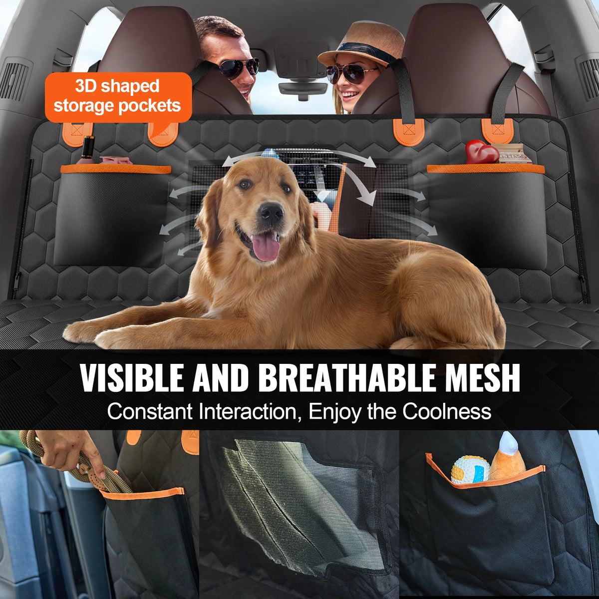 Back seat extender dog hammock dimensions 54 by 25.6 inches
